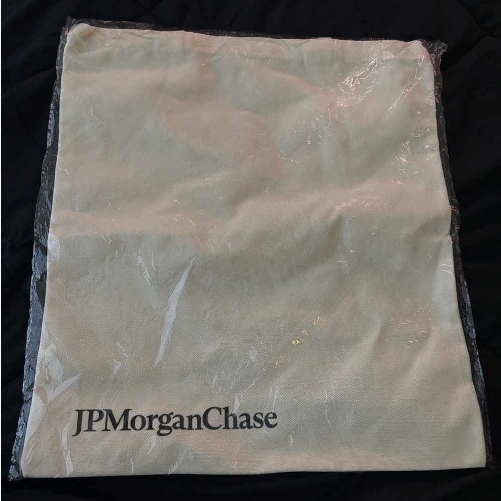 JPMorgan Chase Cream Tote Bag
